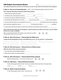 This dirty job often falls. Crime Scene Basics Worksheet Worksheet List