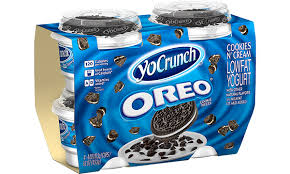 Oreo Cookie Pieces With Lowfat Yogurt In 3 Flavors