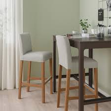 According to better homes & gardens, if you want the. Bergmund Bar Stool With Backrest Oak Orrsta Light Grey Ikea