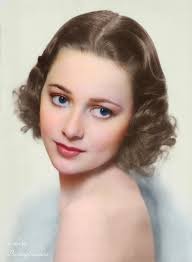 Actress Olivia de Havilland in 1938 : r/Colorization