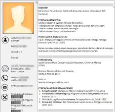 Contoh resume simple bahasa melayu. Contoh Resume Terbaik 2021 Mudah Dapat Kerja