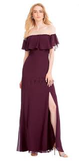 Bill Levkoff 1554 Off Shoulder Ruffle Bridesmaid Dress Bill Levkoff Bridesmaid Dress Bridesmaid Dresses Bill Levkoff Bridesmaid Dresses