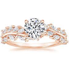 14k Rose Gold Winding Ivy Diamond Ring 3 4 Ct Tw Unique Engagement Rings Rose Gold 14k Engagement Ring Dream Engagement Rings