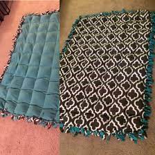 Homemade Weighted Blanket Weighs 20 Pounds And Is 3yrdsx 2yrds The Left Is The Back That Shows The Stitching The Weighted Blanket Diy Weighted Blanket Sewing