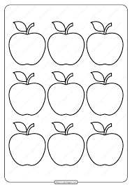 Printable Simple Apple Outline 9 Coloring Page High Quality Free Printable Coloring Drawing Painting Pages Apple Coloring Pages Apple Outline Apple Template