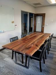 Live Edge Walnut Dining Table Stumptown Reclaimed Custom Tables Portland Or Custom Wood Dining Table Live Edge Walnut Dining Table Dining Table Rustic