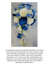 Precious florals in lavish arrangements for the entire bridal party. Hochzeitsdekoration Wedding Flowers Ivory Royal Blue Calla Lily Rose Teardrop Bride Bouquet Mobel Wohnen Pogio Be