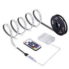 Hikenri Battery Powered Led Strip Lights 17 Keys Remote Controlled Diy Indoor And Outdoor Decoration 6 56ft Waterproof Led Strip Lighting Strip Lighting Battery Powered Led Lights