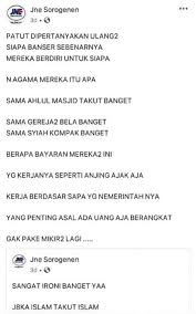 Terdakwa kasus pencemaran nama baik melalui media sosial sugi nur raharja alias gus nur (tengah) mengikuti. Kasus Jne Dan Banser Ada Dugaan Pihak Lain Di Balik Kasus Pengadaan Bansos Asuransi Jne Penting Untuk Melindungi Dokumen Sampai Barang Elektronik Ketika Dalam Pengiriman Paket Elvie Kirksey