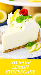 No Bake Lemon Cheesecake Recipe Easy No Bake Cheesecake Recipe Cheesecake Recipes Lemon Cheesecake Recipes No Bake Lemon Cheesecake
