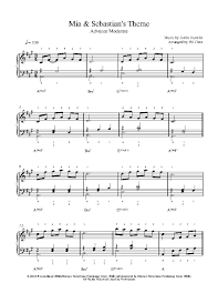 I was able to memorize the first page immediately. Mia Sebastian S Theme From La La Land By Justin Hurwitz Piano Sheet Music Advanced Level