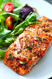 The fish absorbs flavor quite well and many flavors taste great with it. Mediterranean Baked Salmon Fillets In 30 Minutes