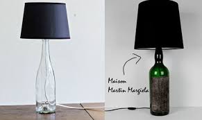 Here the lamp bulb comes popped up at the top of stacked books and has been covered with a metal lampshade that is of a cage style! Diy Bottle Lamp