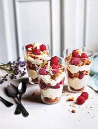White Chocolate And Raspberry Amaretti Cheesecake Pots Recipe Recipe Desserts White Chocolate Desserts Sainsburys Recipes