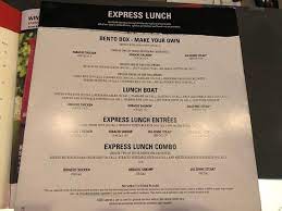 By comparison, a typical restaurant circulates approximately only 8 times per hour. Lunch Menu Picture Of Benihana Bloomington Tripadvisor