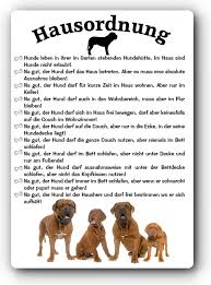 Die bordeaux dogge ist ein großer wachhund aus frankreich. Warnschild 20x30cm Hausordnung Bordeaux Dogge Ebay