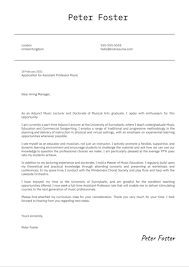You have the skills and we have tricks on how to find amazing jobs. Assistant Professor Music Cover Letter Sample Kickresume