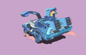 Wallpaper Minimalism Delorean Dmc 12 Dmc 12 Smith Back To The Future Sanchez Rick Rick And Morty Rick And Morty Morty Rick Sanchez Morty Smith By Liam Keating Liam Keating Outatime Images For Desktop
