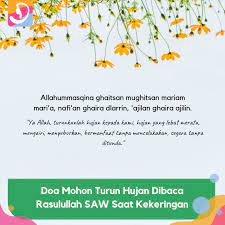 Doa Mohon Turun Hujan Dibaca Rasulullah Saw Saat Kekeringan Doa Hujan Kutipan Agama