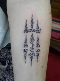 Sumred Thai Tattoo Symbols Hand Poked Tattoo Poke Tattoo Thai Tattoo