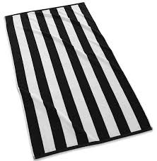 Black And White Striped Beach Towels Cabana Stripe Beach Towel Black Striped Beach Towel Striped Towels Beach Towel