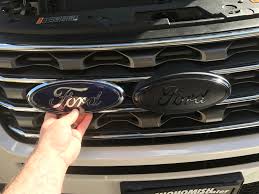 Has anyone found a black out 6.7l badge for our trucks? Changing Out Front Rear Emblems Ford Explorer Ford Ranger Forums Serious Explorations