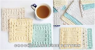 Coasters are the easiest projects for crocheting. Easy Free Crochet Coaster And Placemat Patterns Set Crochet Life