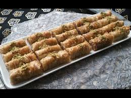 بقلاوة ملفوفة برمة مذااااق لا يقاوم سهلة التحضيير Baklawa Roule Baklava Rolls Baklava Food Arabic Sweets