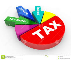 3d Tax And Revenue Pie Chart Stock Illustration