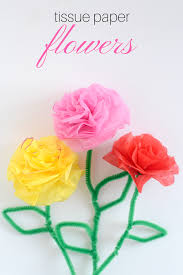 Make more flowers in a similar manner, using different coloured tissue paper. Brighten Someone Special S Day With These Easy Tissue Paper Flowers