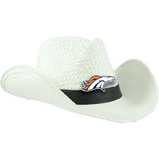 Little Earth Denver Broncos White Cowboy Hat Broncos Hat Broncos Gear Go Broncos