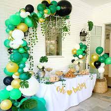 Jungle Safari Theme Balloon Garland Arch Kit 119pcs Baby Etsy In 2021 Baby Shower Safari Theme Jungle Safari Baby Shower Baby Shower Decorations For Boys
