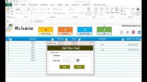 To do list professionnelle excel. Fully Functional To Do List In Excel Pk An Excel Expert