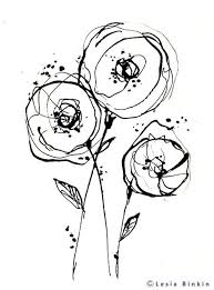 Black And White Flower Artwork Black And White Monochrome Painting Line Art Flower Print Etsy Black And White Painting Monochrome Painting White Painting