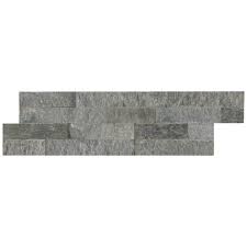 Msi Salvador Platinum Ledger Panel 6 In X 24 In Natural Quartzite Wall Tile 8 Sq Ft Case Lpnlqsalpla624 The Home Depot Wall Tiles Quartzite Quartz Tiles