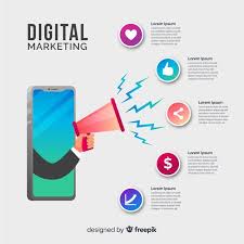 digital marketing infographic vector free download