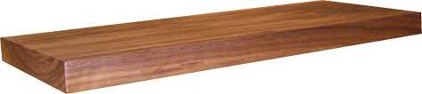 Our floating shelves have no visible bracket, yet are much stronger than you would expect, please see the installation guide video to learn more. American Black Walnut Shelf