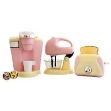 Amazon Com Playgo Pretend Play Gourmet Kitchen Appliance Set Single Serve Coffee Ma Gourmet Kitchen Appliances Kitchen Appliance Set Kids Kitchen Appliances