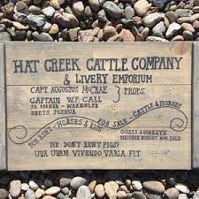 Hat Creek Cattle Company Livery Emporium Lonesome Dove Etsy In 2021 Hat Creek Cattle Company Lonesome Dove Lonesome Dove Sign