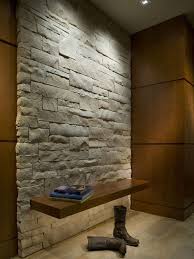 186 Lighting Design Group Floating Entry Bench With Under Lighting Stone Accent Walls Stone Wall Stone Walls Interior