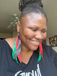 Long Fringe Earrings Genuine Lambskin Leather 3 Strands