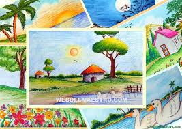 Como pintar un cerezo con acuarela como pintar un arbol youtube estudiamos el encaje y comenzamos a delimitar con finas hileras de puntos lo que. Paisajes Faciles De Dibujar Web Del Maestro