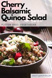 Cherry Balsamic Quinoa Salad Recipe In 2020 Yummy Salad Recipes Recipes Quinoa Salad
