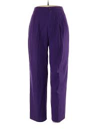 Details About Apostrophe Women Purple Dress Pants 14