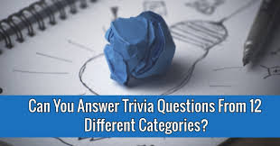 Instantly play online for free, no downloading needed! Can You Answer Trivia Questions From 12 Different Categories Quizpug