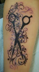 The green color in this tattoo gives an impression of real black 'n' white tattoo. The Morg Hairdresser Tattoos Hairstylist Tattoos Body Art Tattoos