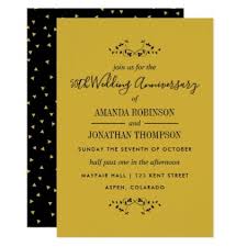 50th Golden Wedding Anniversary Invitation Golden Gifts Wedding Anniversary Invitations 50 Golden Wedding Anniversary Golden Wedding Anniversary Invitations