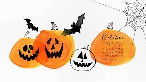 Bigbrightbold Blog Big Bright Bold Download 10 Margaret Berg For Postmark Halloween Desktop Wallpaper Calendar Wallpaper October Wallpaper