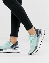 Black And White Ultra Boost 19 Adidas Performance Adidas Ultraboost 19 Sneakers In Mint In 2020 Adidas Shoes Women Trendy Womens Sneakers Womens Sneakers