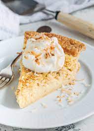 Coconut Custard Pie Striped Spatula